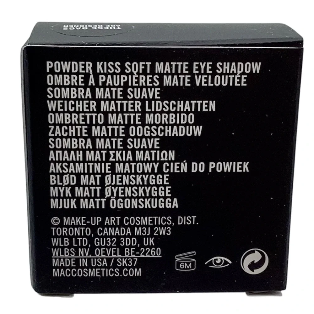 MAC Powder Kiss Soft Matte Eyeshadow, (These Bags Are Designer) (NWT)